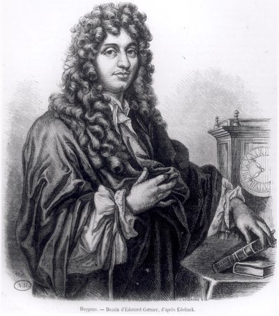 Edouard Garnierin kaivertama Christian Huyghens (1629-95). tekijältä Nicolas Etienne Edelinck