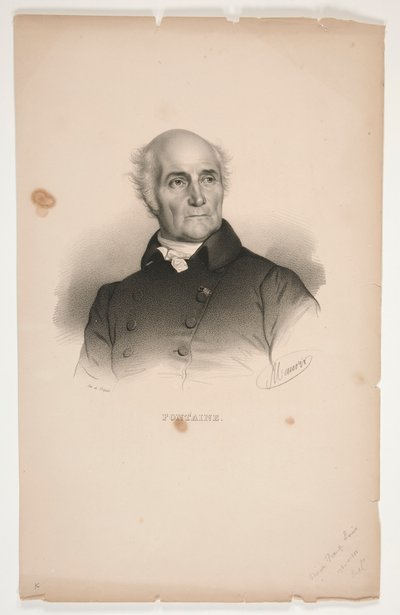 Pierre-Francois-Lonard Fontainen muotokuva tekijältä Nicolas Eustache Maurin