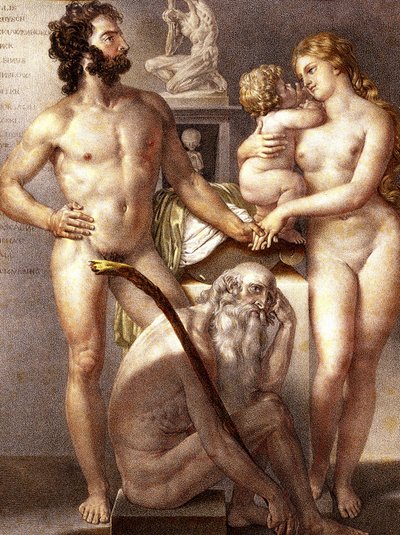 Ihmisen anatomia - 3 vuotta 1884 tekijältä Nicolas Henri (after) Jacob
