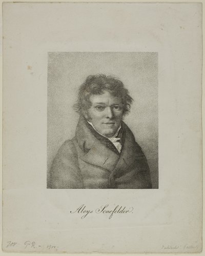 Alois Senefelderin muotokuva tekijältä Nicolas Henri Jacob