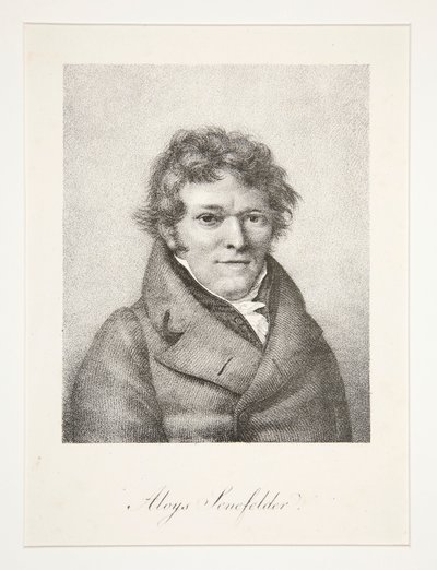 Aloys Senefelderin muotokuva tekijältä Nicolas Henri Jacob