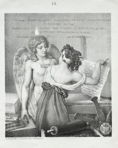 Litografian nero, 1819. tekijältä Nicolas Henri Jacob