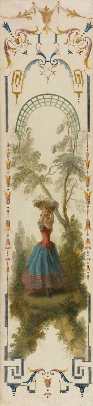 Puutarhaviljely, n.1723-27 (öljy kankaalle) tekijältä Nicolas Lancret