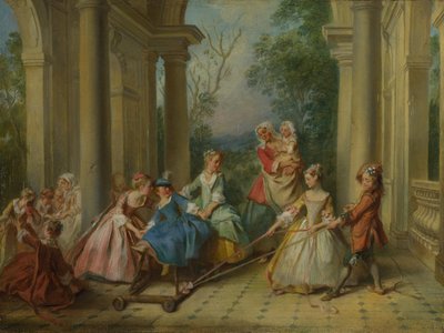 Ihmisen neljä aikakautta: Lapsuus, noin 1735 tekijältä Nicolas Lancret