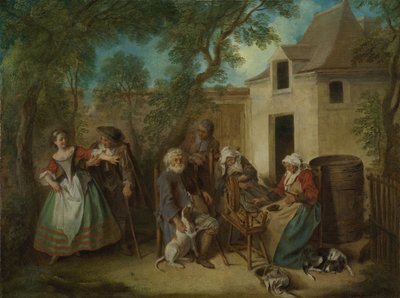 Ihmisen neljä aikakautta: Vanhuus, noin 1735 tekijältä Nicolas Lancret