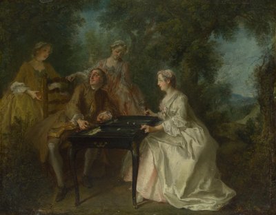Neljä kertaa vuorokaudessa: Iltapäivä, n. 1740 tekijältä Nicolas Lancret