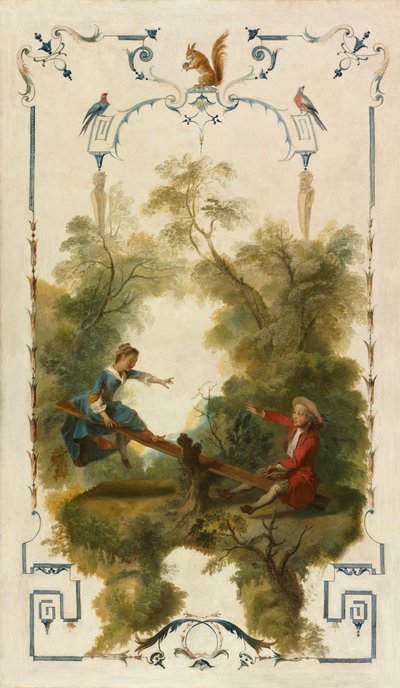 See-Saw, c. 1723-1727. tekijältä Nicolas Lancret