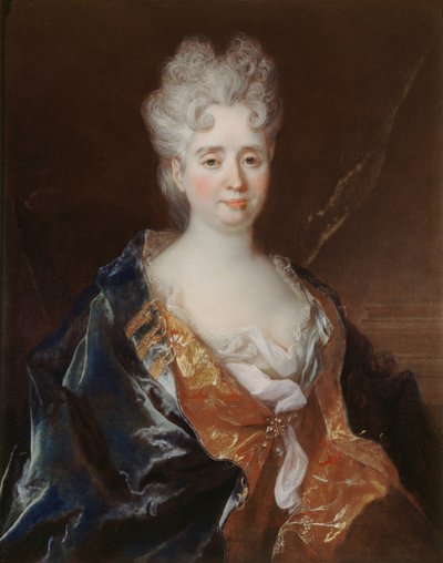 Anne-Thérèse de Marguenat de Courcellesin muotokuva, Marquise de Lambert, n. 1710. tekijältä Nicolas Largillière de