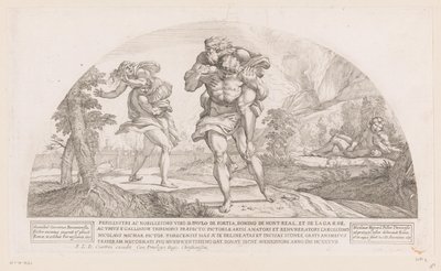Amphinomus ja Anapias Tarinoita Odysseiasta (sarjan nimi) tekijältä Nicolas Mignard