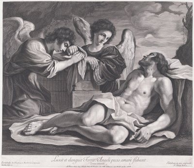 Enkelit surevat kuollutta Kristusta, n. 1690-1720, n. 1690-1720. tekijältä Nicolas Pitau