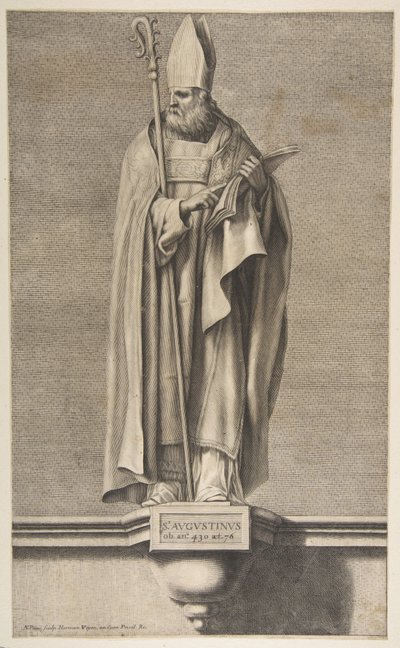 St. Augustine.n.d. tekijältä Nicolas Pitau