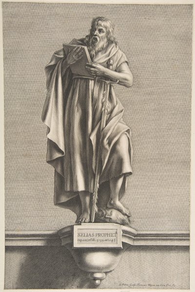 Profeetta Elias.n.d. tekijältä Nicolas Pitau