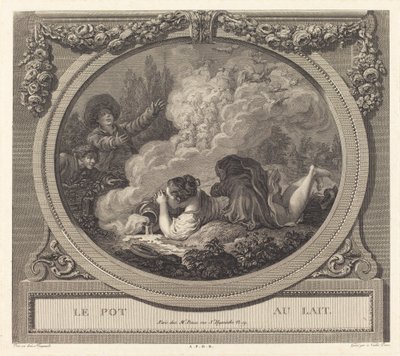 Maitokannu tekijältä Nicolas Ponce after Jean Honoré Fragonard