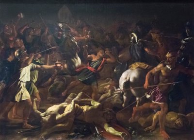 Gideonin taistelu midianilaisia vastaan tekijältä Nicolas Poussin