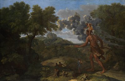 Sokea Orion etsii nousevaa aurinkoa, 1658. tekijältä Nicolas Poussin