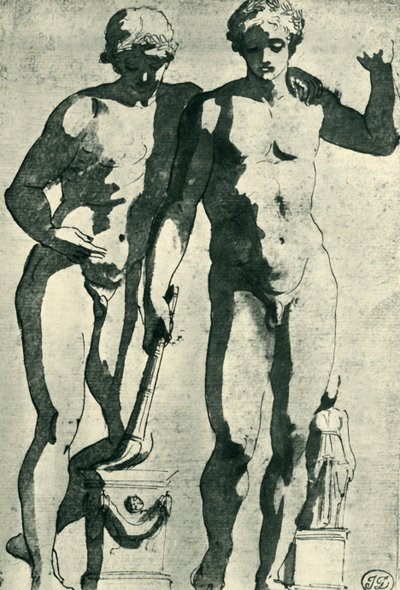 Castor ja Pollux, c1628, 1943. tekijältä Nicolas Poussin