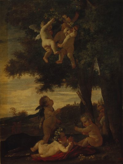 Amorit ja nerot, 1630-1633 tekijältä Nicolas Poussin