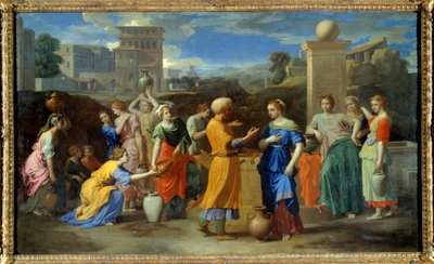 Eliezer ja Rebecca tekijältä Nicolas Poussin