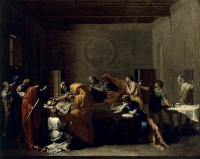 Extreme Unction, n. 1638-1640 tekijältä Nicolas Poussin
