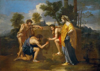 Hirten Arkadienissa (Et in Arcadia ego) tekijältä Nicolas Poussin