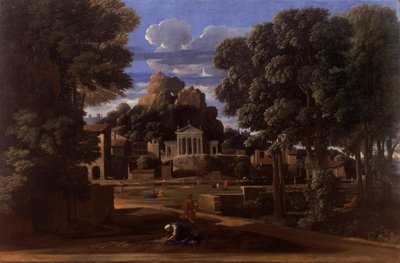 Maisema Phocionin tuhkan kanssa tekijältä Nicolas Poussin