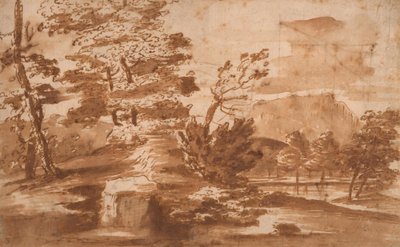 Maisema (etupuoli) tekijältä Nicolas Poussin