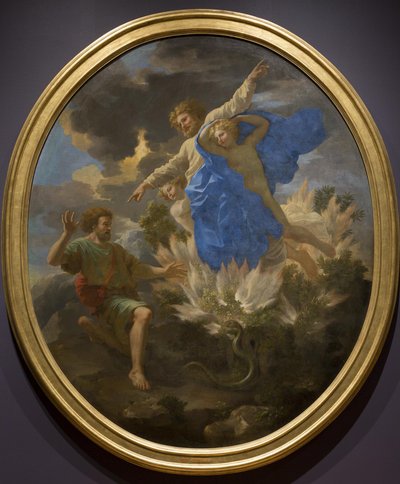 Mooses ja palava pensas tekijältä Nicolas Poussin