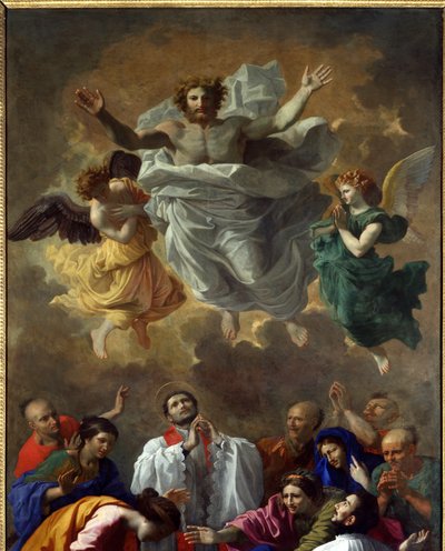 Saint Francois Xavier muistuttaa elämään Japanin Cangoximan asukkaan tytärtä Saint Francois Xavier tekijältä Nicolas Poussin