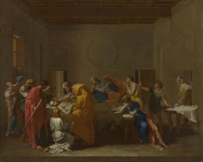 Seitsemän sakramenttia: Extreme Unction, noin 1637-1640 tekijältä Nicolas Poussin