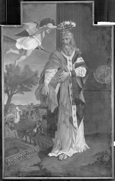 St. Denis kruunasi enkeli tekijältä Nicolas Poussin