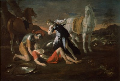 Tancred ja Erminia, 1631 tekijältä Nicolas Poussin