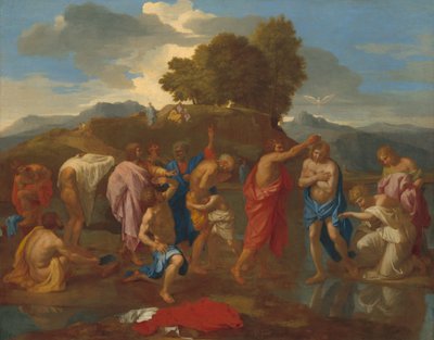 Kristuksen kaste tekijältä Nicolas Poussin