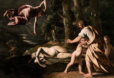 Chionen kuolema, n. 1622. tekijältä Nicolas Poussin