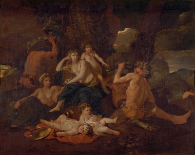 Bacchuksen lapsuus, noin 1630 tekijältä Nicolas Poussin
