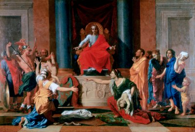Salomon tuomio, 1649 tekijältä Nicolas Poussin