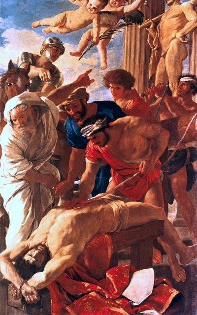 Erasme Saintin marttyyrikuolema, 1624 tekijältä Nicolas Poussin