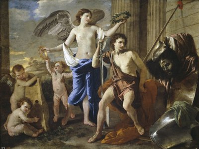 Daavidin voitto, 1630 tekijältä Nicolas Poussin