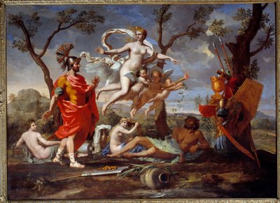 Venus Armant Enee -maalaus Nicolas Poussinilta (1594-1665) 1639 Sun. 1,07 x 1,46 m Rouen, Kuvataidemuseo tekijältä Nicolas Poussin