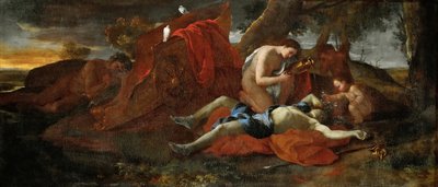 Venus suree Adonia, 1626. tekijältä Nicolas Poussin