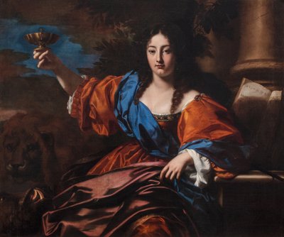 Circe, n. 1650-60 (öljy kankaalle) tekijältä Nicolas Regnier