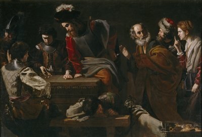 Pyhän Pietarin kieltäminen, noin 1625 tekijältä Nicolas Tournier