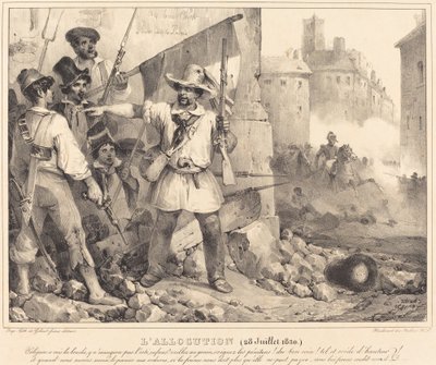 The Allocution, 20. heinäkuuta 1830 tekijältä Nicolas Toussaint Charlet