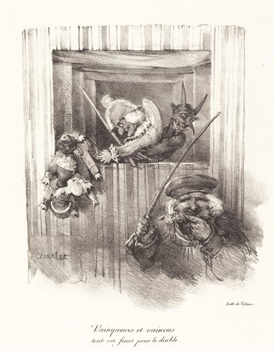 Voittajat ja voitetut, kaikki ruoka paholaiselle (The Vanquishers and the Valquished, All Food for the Devil) tekijältä Nicolas Toussaint Charlet
