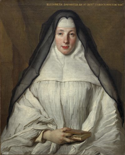 Elizabeth Throckmorton, Dames Augustines Anglaisesin ritarikunnan kanonitar, 1729. tekijältä Nicolas de Largillière
