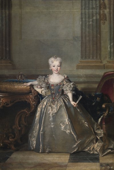 Espanjalainen Infanta Mariana Victoria, 1724 tekijältä Nicolas de Largillière