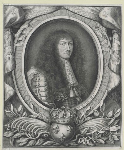 Ranskan kuningas Ludvig XIV (kaiverrus) tekijältä Nicolas de Larmessin