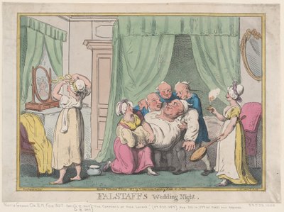 Falstaffin hääyö, lokakuu 1807, lokakuu 1807. tekijältä Nicolaus Heideloff