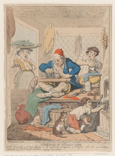 Ihmiselämän kurjuutta: Syvällä opiskelussa ja ajatuksissaan vaikeissa oloissa..., lokakuu 1807. tekijältä Nicolaus Heideloff