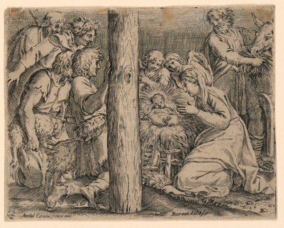 Paimenten palvonta tekijältä Nicolaus van Aelst