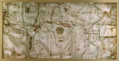 Nicolas de Caverion suunnittelema Planisphere tekijältä Nicolay de Caveri